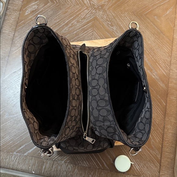 Coach Phoebe Signature black canvas and leather three-compartment Bag - Picture 9 of 16